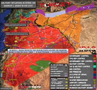 Military Situation In Syria On March 1, 2023 (Map Update)