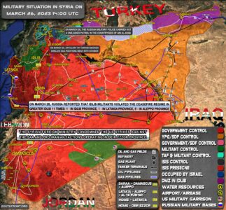 Military Situation In Syria On March 26, 2023 (Map Update)