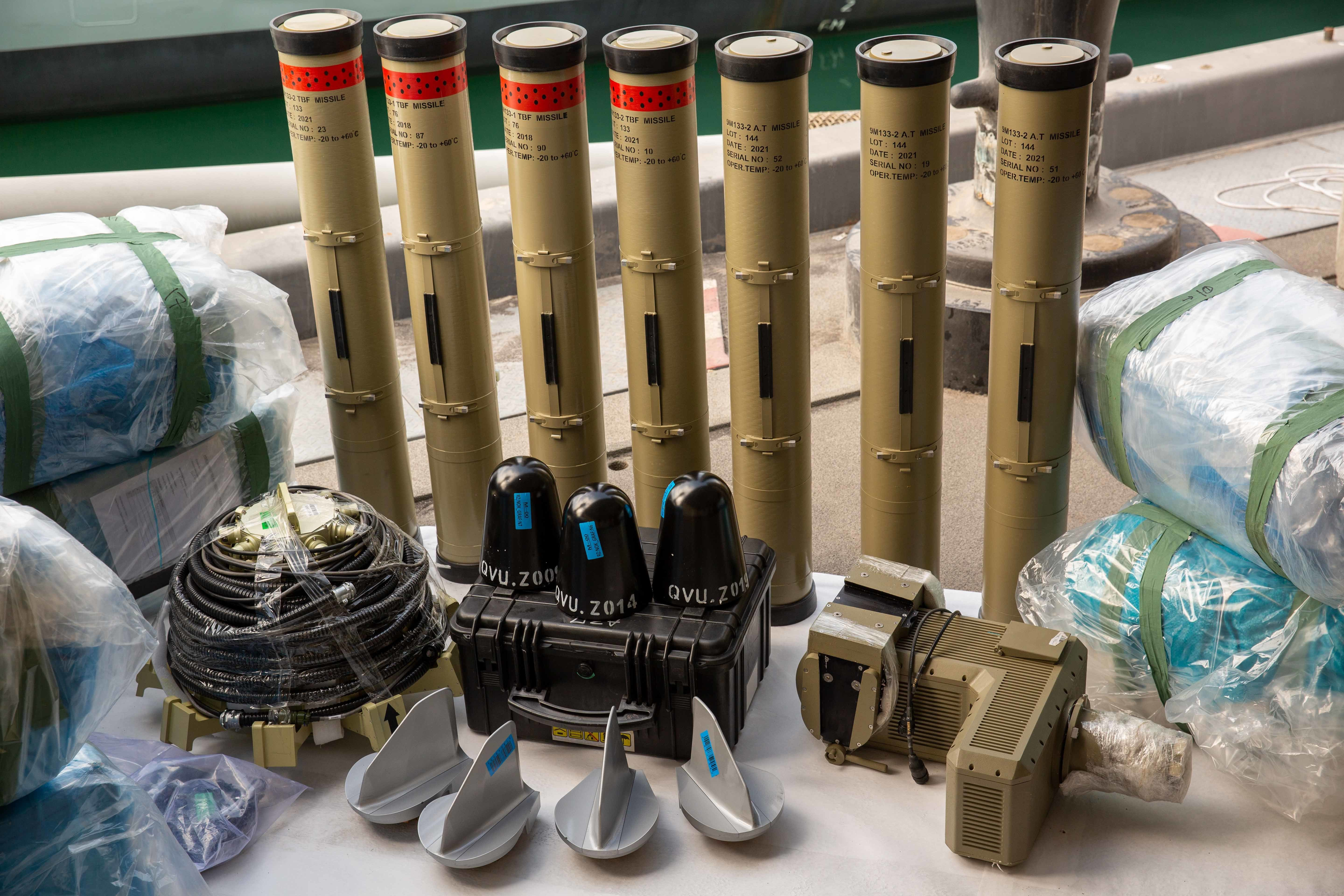 Royal Navy Seizes ATGMs, Ballistic Missile Components En-Route To Yemen (Photos)