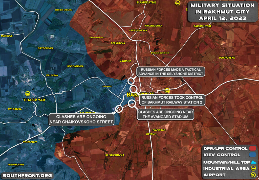 Military Situation In Bakhmut On April 12, 2023 (Map Update)