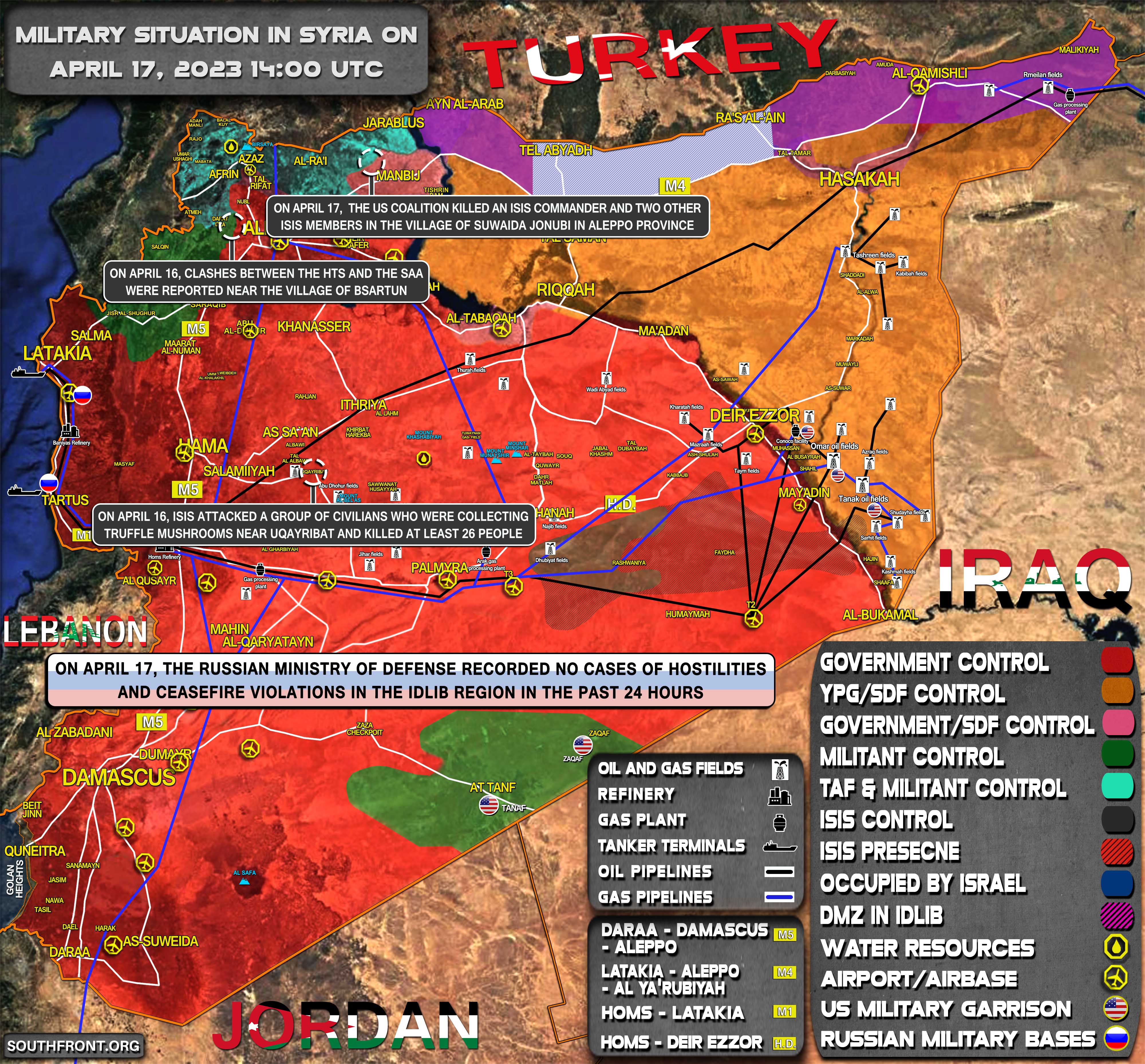 17april2023 Syria War Map 
