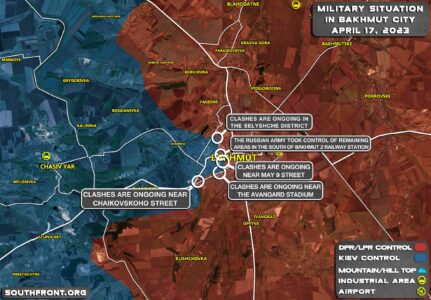 Military Situation In Bakhmut On April 17, 2023 (Map Update)