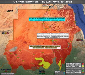 Military Situation In Sudan On April 23, 2023 (Map Udpdate)