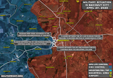 Military Situation In Bakhmut On April 27, 2023 (Map Update)