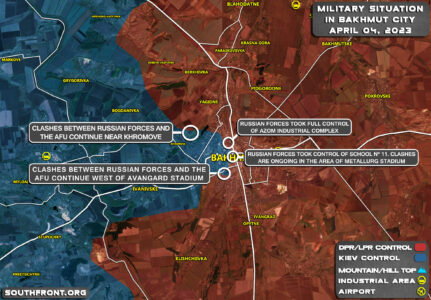 Military Situation In Bakhmut On April 4, 2023 (Map Update)