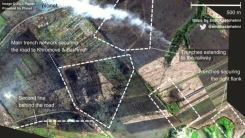 Satellite Imagery: Battle For The Road To Bakhmut
