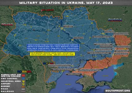 Military Situation In Ukraine On May 17, 2023 (Map Update)