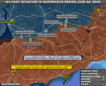 Military Situation In Southern Ukraine On June 22, 2023 (Map Update)