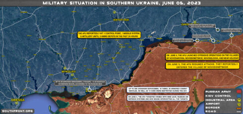 Military Situation In Southern Ukraine On June 5, 2023 (Map Update)