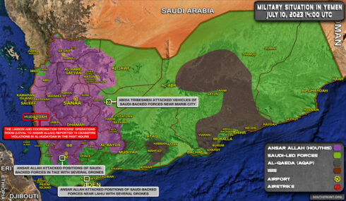 Military Situation In Yemen On July 10, 2023 (Map Update)