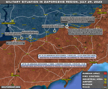 Military Situation In Southern Ukraine On July 29, 2023 (Map Update)