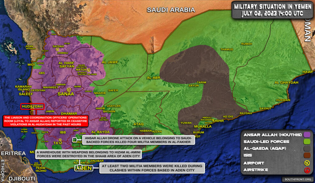 Military Situation In Yemen On July 2, 2023 (Map Update)