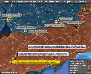 Military Situation In Southern Ukraine On July 9, 2023 (Map Update)