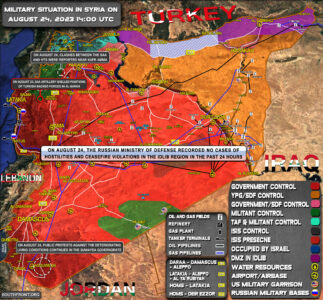 Military Situation In Syria On August 24, 2023 (Map Update)