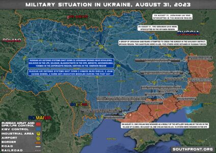 Military Situation In Ukraine On August 31, 2023 (Map Update)