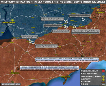 Military Situation In Southern Ukraine On September 13, 2023 (Map Update)