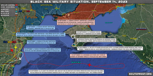 Ukrainian Military Escalating Naval War In The Black Sea (Map Update On September 14, 2023)