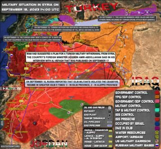 Military Situation In Syria On September 18, 2023 (Map Update)