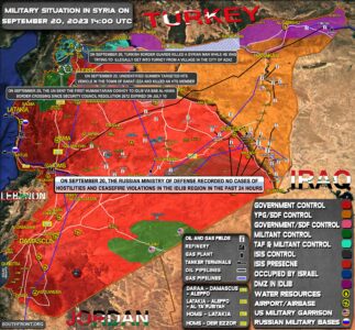 Military Situation In Syria On September 20, 2023 (Map Update)