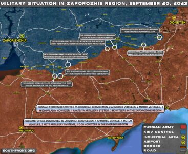 Military Situation In Southern Ukraine On September 20, 2023 (Map Update)