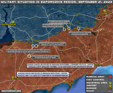 Military Situation In Southern Ukraine On September 21, 2023 (Map Update)