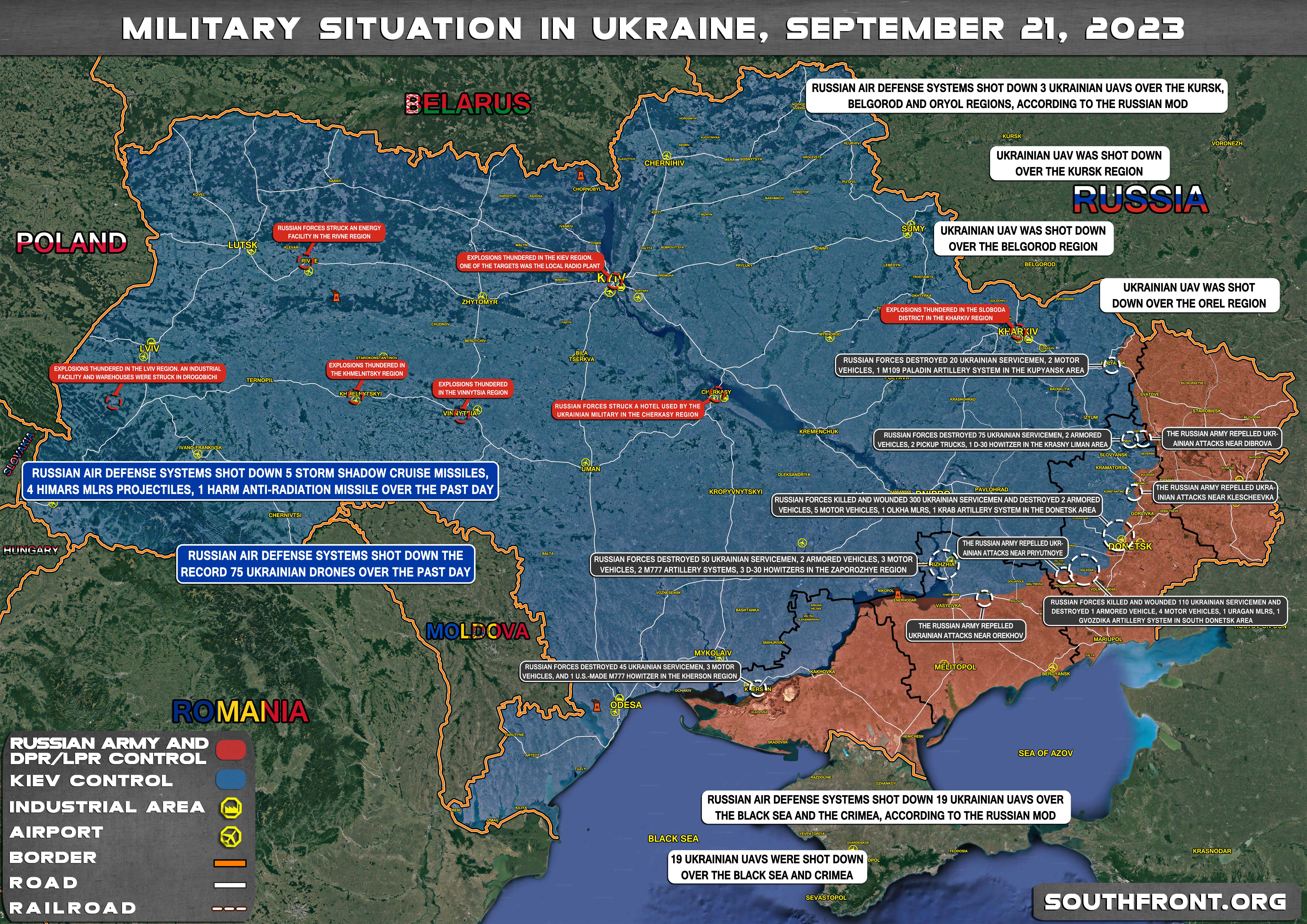 Military Situation In Ukraine On September 21, 2023 (Map Update)