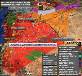 Military Situation In Syria On September 27, 2023 (Map Update)
