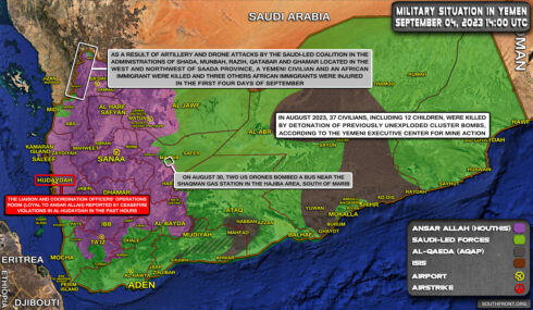 Military Situation In Yemen On September 4, 2023 (Map Update)