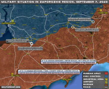 Military Situation In Southern Ukraine On September 7, 2023 (Map Update)