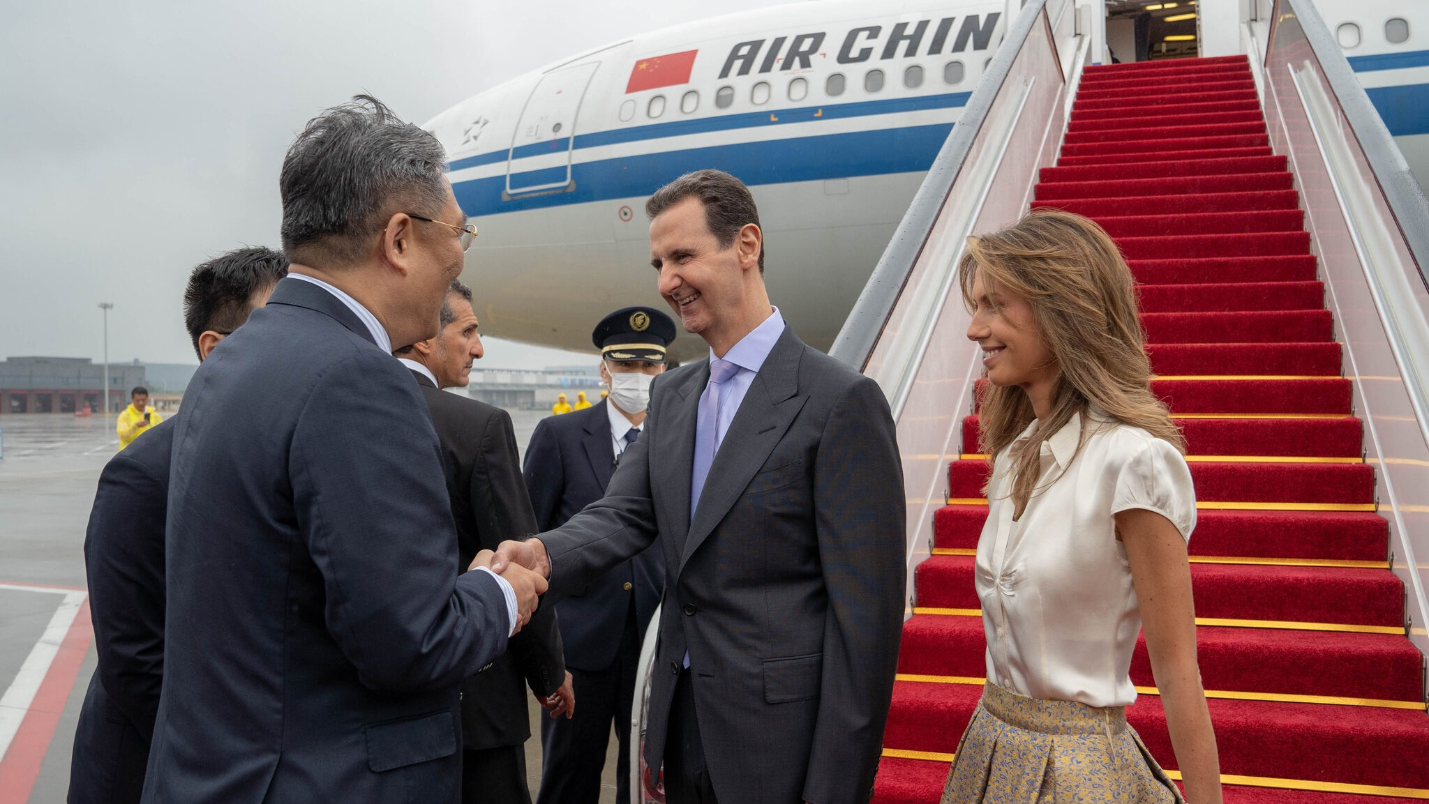 President Assad Arrives In China On First Visit Since Start of War in Syria