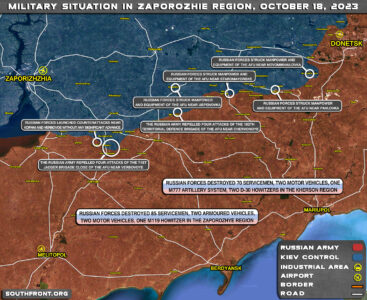 Military Situation On Ukrainian Frontlines On October 18, 2023 (Map Update)