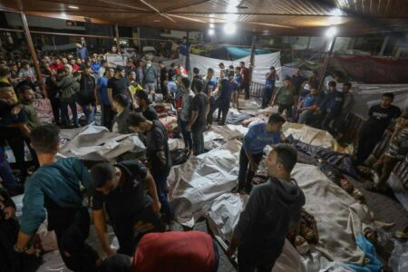 UPD: Point Of No Return: Israel Struck Al-Ahli Hospital Full Of Civilians In Gaza Strip (18+)
