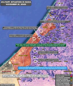 Military Situation In Palestine On November 21, 2023 (Map Update)