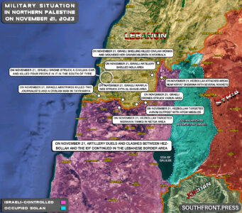 Military Situation In Palestine On November 21, 2023 (Map Update)