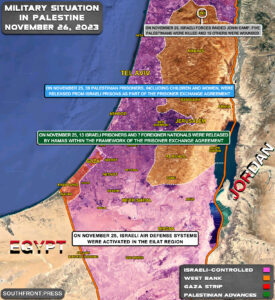 Military Situation In West Bank On November 26, 2023 (Map Update)