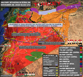 Military Situation In Syria On November 28, 2023 (Map Update)