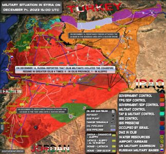 Military Situation In Syria On December 14, 2023 (Map Update)