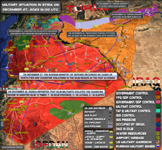 Military Situation In Syria On December 27, 2023 (Map Update)