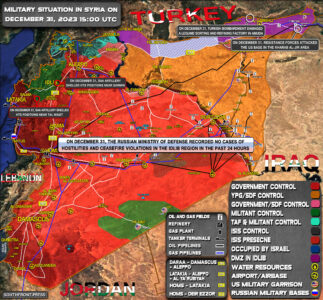 Military Situation In Syria On December 31, 2023 (Map Update)