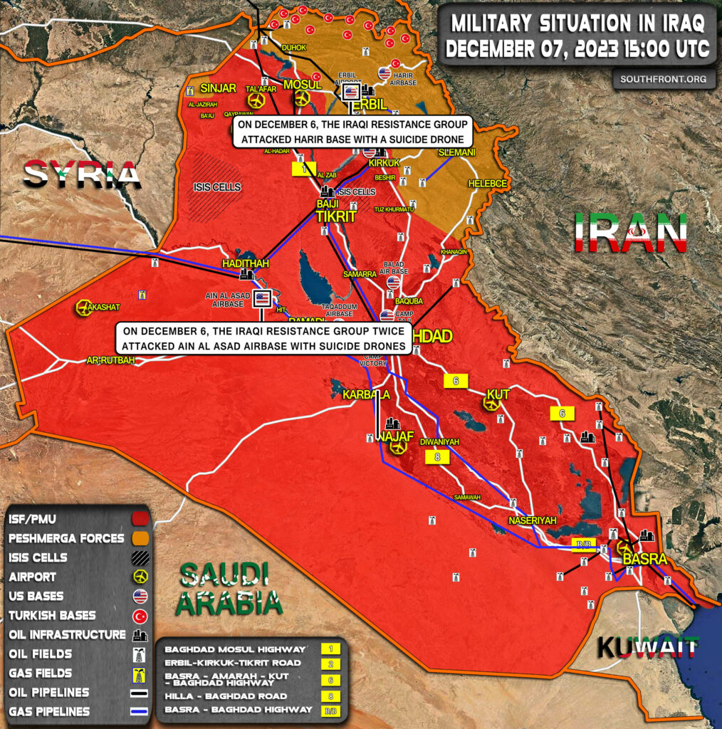 Military Situation In Iraq On December 7, 2023 (Map Update)