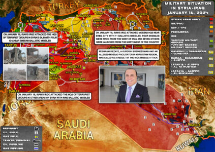 Iranian Strikes In Iraq And Syria On January 16, 2024 (Map Update)