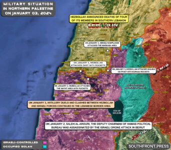 Military Situation In Palestine On January 3, 2024 (Map Update)