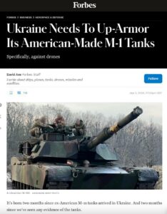 Ukrainian Propaganda Is Fighting, While US Abrams Tanks Are Hiding In Rear