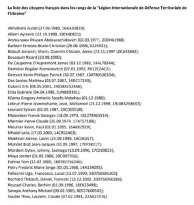 Les noms des mercenaires français tués à Kharkiv révélés