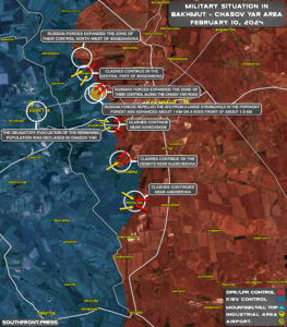 Russian Forces Advance In Avdiivka And Near Bakhmut (Map Update On February 10, 2024)