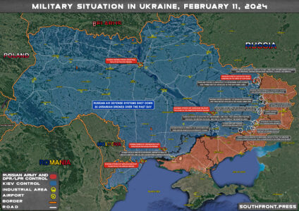 Russian Army Advanced On Southern And Northern Donbass Frontlines (Map Update On February 11, 2024)
