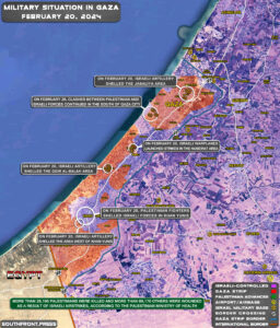 Military Situation In Gaza Strip On February 20, 2024 (Map Update)