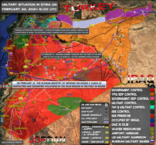 Military Situation In Syria On February 22, 2024 (Map Update)