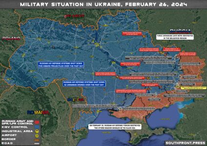 Military Situation On Ukrainian Frontlines On February 26, 2024 (Map Update)