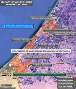 Military Situation In Gaza Strip On February 28, 2024 (Map Update)
